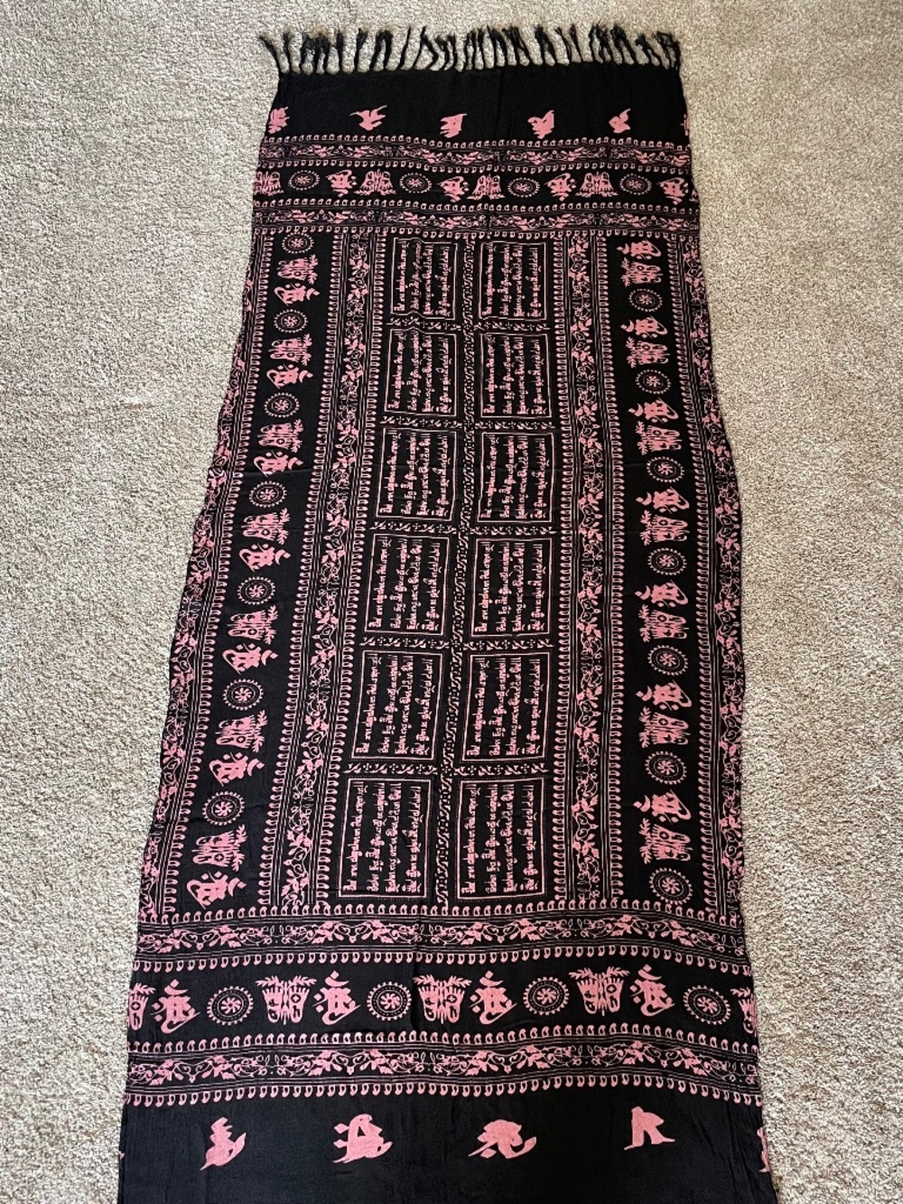 Tibetan Buddhist Prayer Scarf
